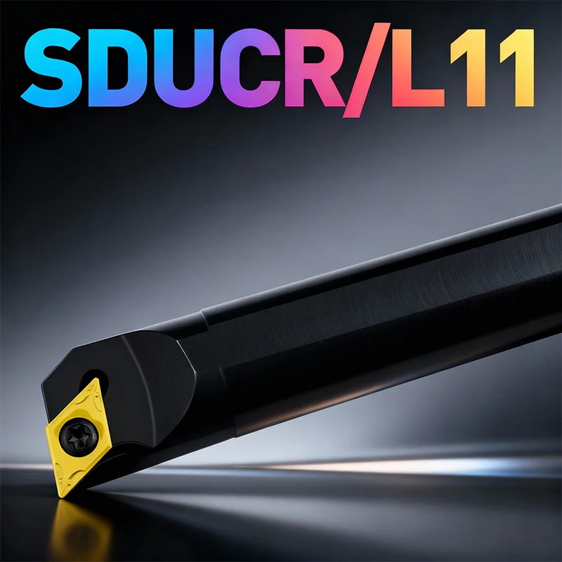 1pc S16Q-SDUCR11 S20R-SDUCR11 S25S-SDUCR11 Internal Turning Tool Holder DCMT Carbide Inserts Lathe Bar CNC Cutting Tools Set