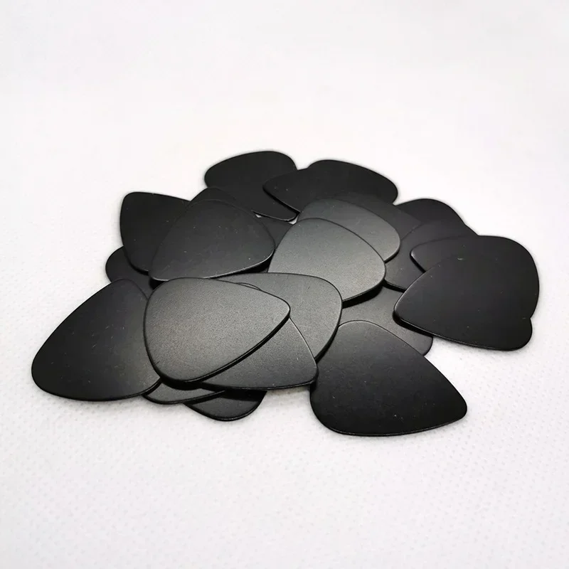 Guitar picks without logo, Deluxe, high quality, 10pcs Black 0.71mm