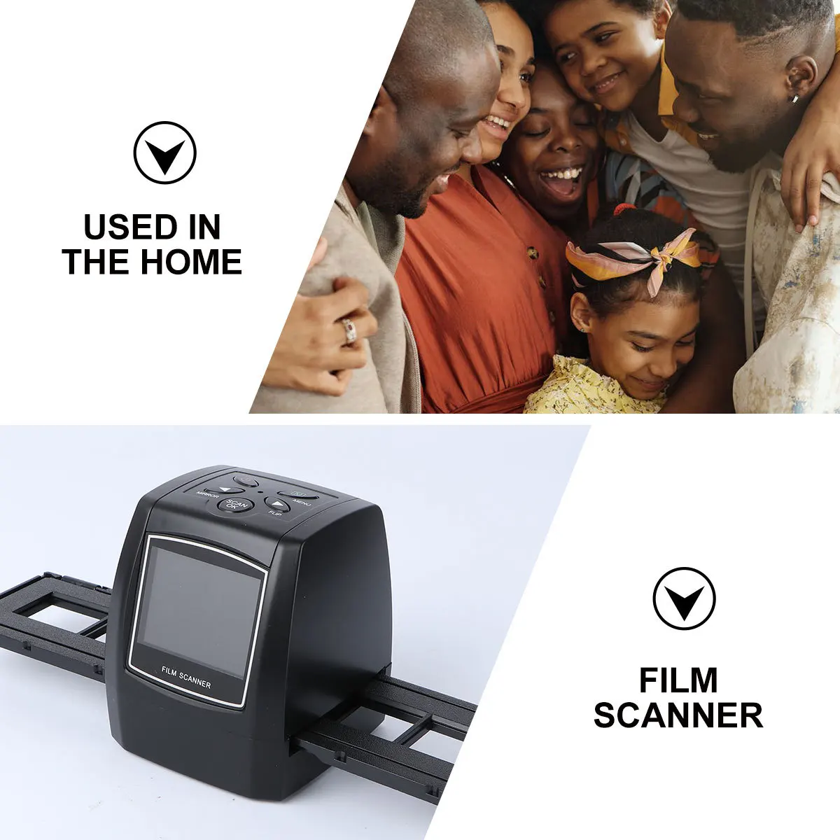 

Slide Film Scanner 35 135mm 3600dpi 5 Mega Pixels Portable Mini Negative Converter High Speed USB 20 Interface