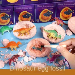 Ovo de dinossauro para crianças, modelo simulado de tiranossauro, brinquedo educativo, escavação, transfronteiriço, fossi