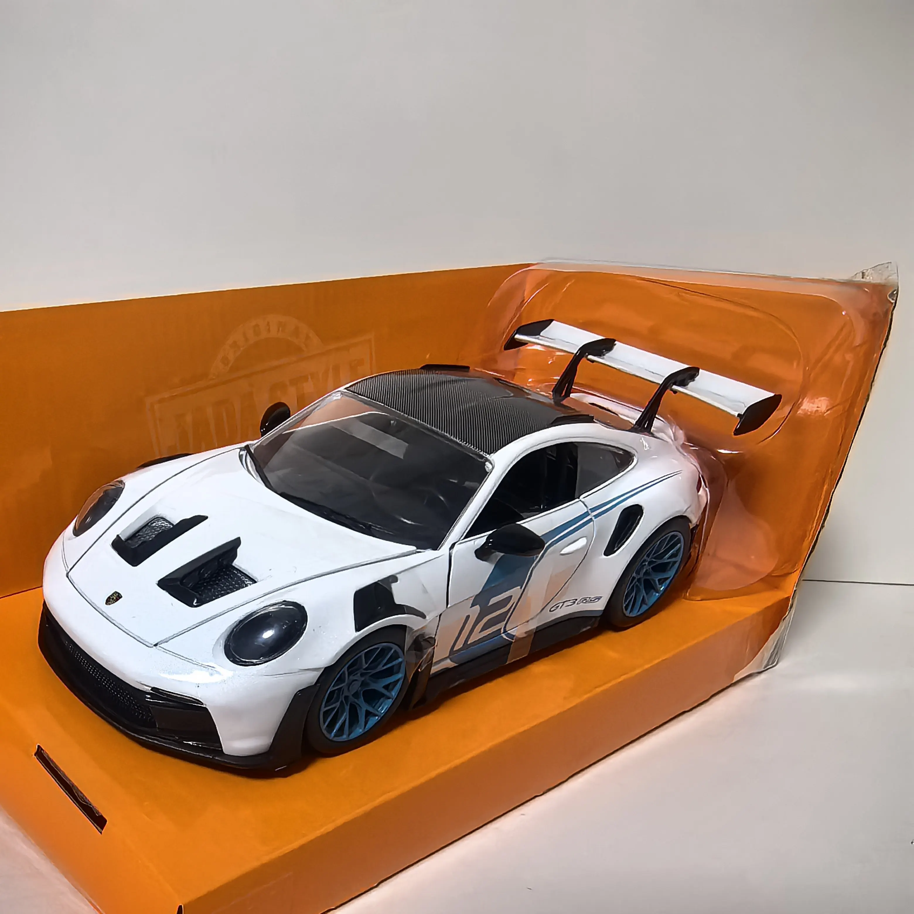 

Jiada Jada 1/24 Insurance 911 GT3 RS Sports Car Alloy Toy Car Model Gift