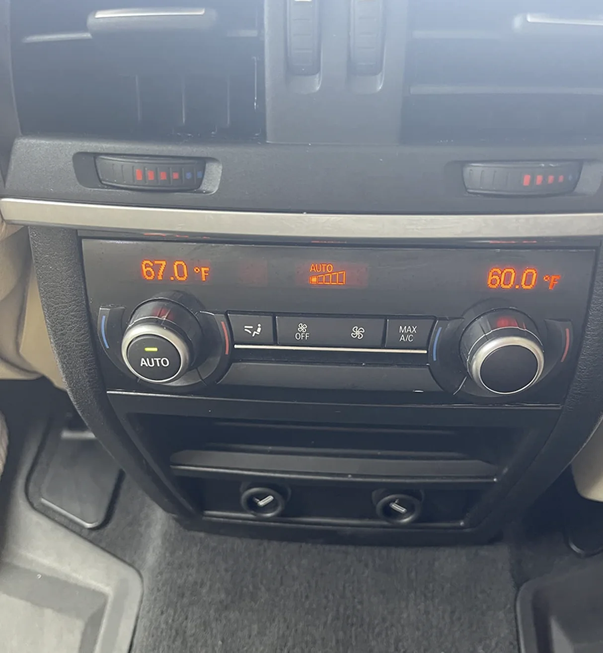 Rear Air Conditioning Temperature Adjustment Heat Control Switch AC Rotary Knob for BMW 5 6 7 Series F10 F06 F12 F07 F01 F02