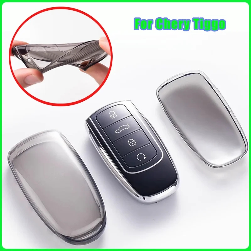 

Car Key Case For Chery Tiggo 7 4 8 pro Jaecoo J7 J6 J8 Omoda 5 9 C5 C9 E5 EBRO S800 S700 PHEV Key Chain TPU Style Cover Shell