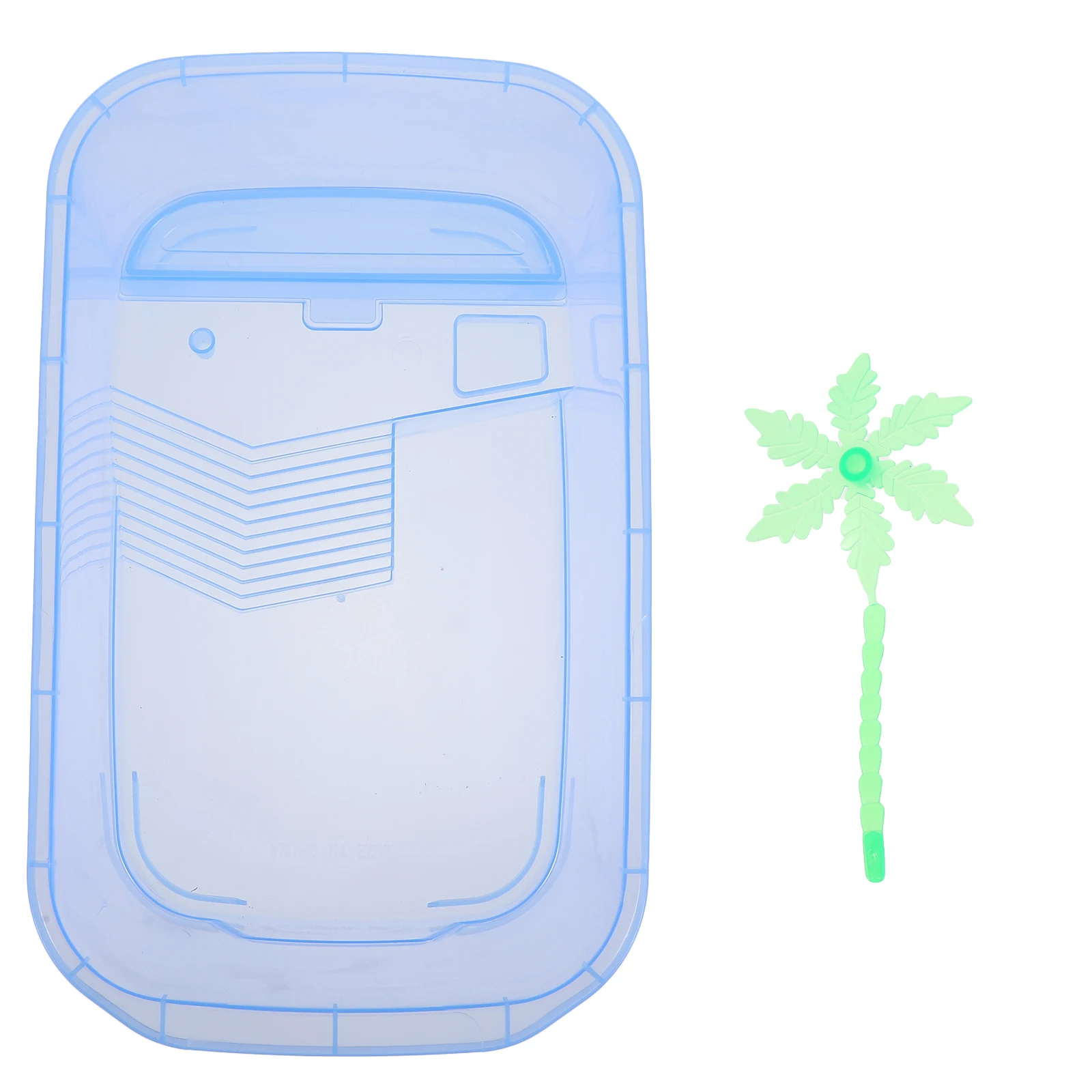 

Reptile Feeding Turtle Breeding Box Transparent Plastic Pet Habitat Leak-Proof Cage Non-Deformation Tortoise House Small Pet