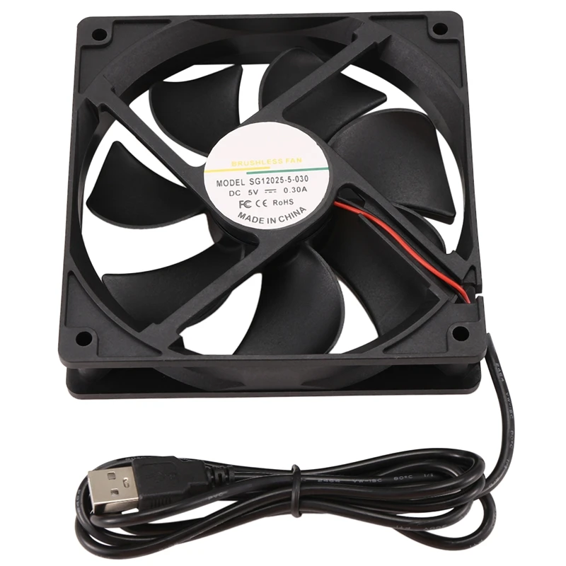 

A78U-5V USB 2000RPM 12CM Cooling Fan High Speed Cooler For Iceriver KS0 KS0 Pro