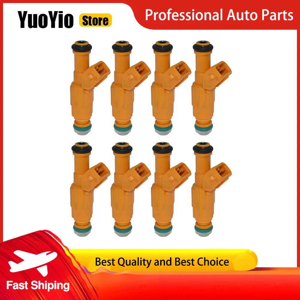 

YuoYio 8Pcs New Fuel Injection Nozzle 0280155710 For BMW M3 2.0L 3.0L 3.2L L4 L6 For Jeep Cherokee 2.5L 4.0L L4 L6 And More