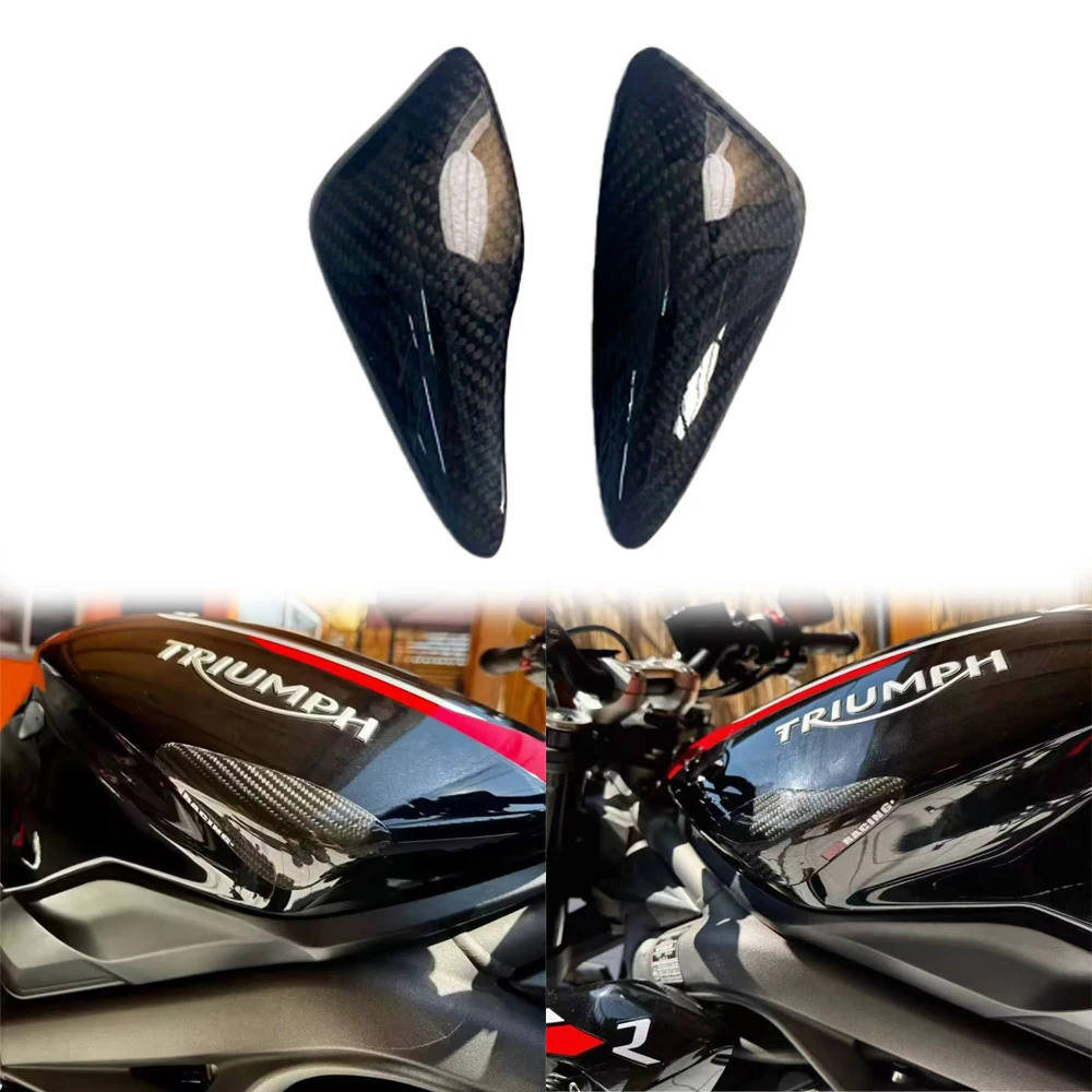

Fuel Tank Protection Cover Side Cover Motorcycle Carbon Fiber For Triumph Daytona Moto2 765 / Street Triple 765 S R RS 2017-2022