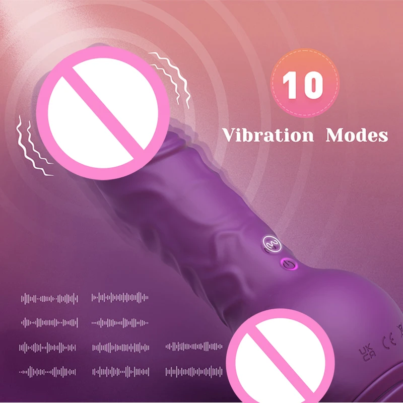 Cão de tracy empurrando vibrador vibrador pulso batendo vibrador 10 vibratório 3 modos de salto 9.29 Polegada brinquedos adultos realistas brinquedos sexuais