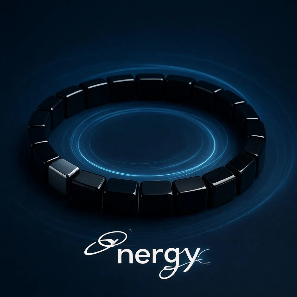 

Мужской энергетический браслет из гематита, целебный подарок из натурального камня