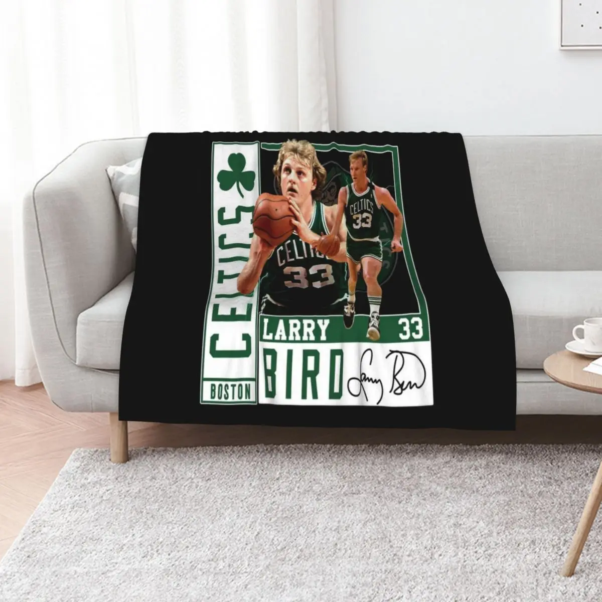 

Larry Bird Larry Legend Air Bird Basketball Signature Vintage Retro 80s 90s Bootleg Rap Style Throw Blanket Picnic Blankets