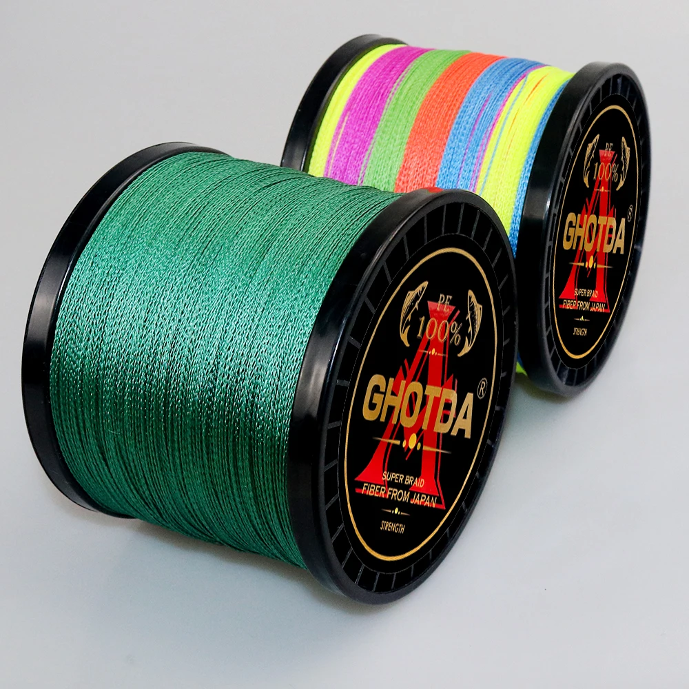 4&8 Strands Strong Braided Fishing Line Multifilament Wire Pesca 300M Abrasion Resistant 10LB-80LB for Bass Pike Fishing Tackle