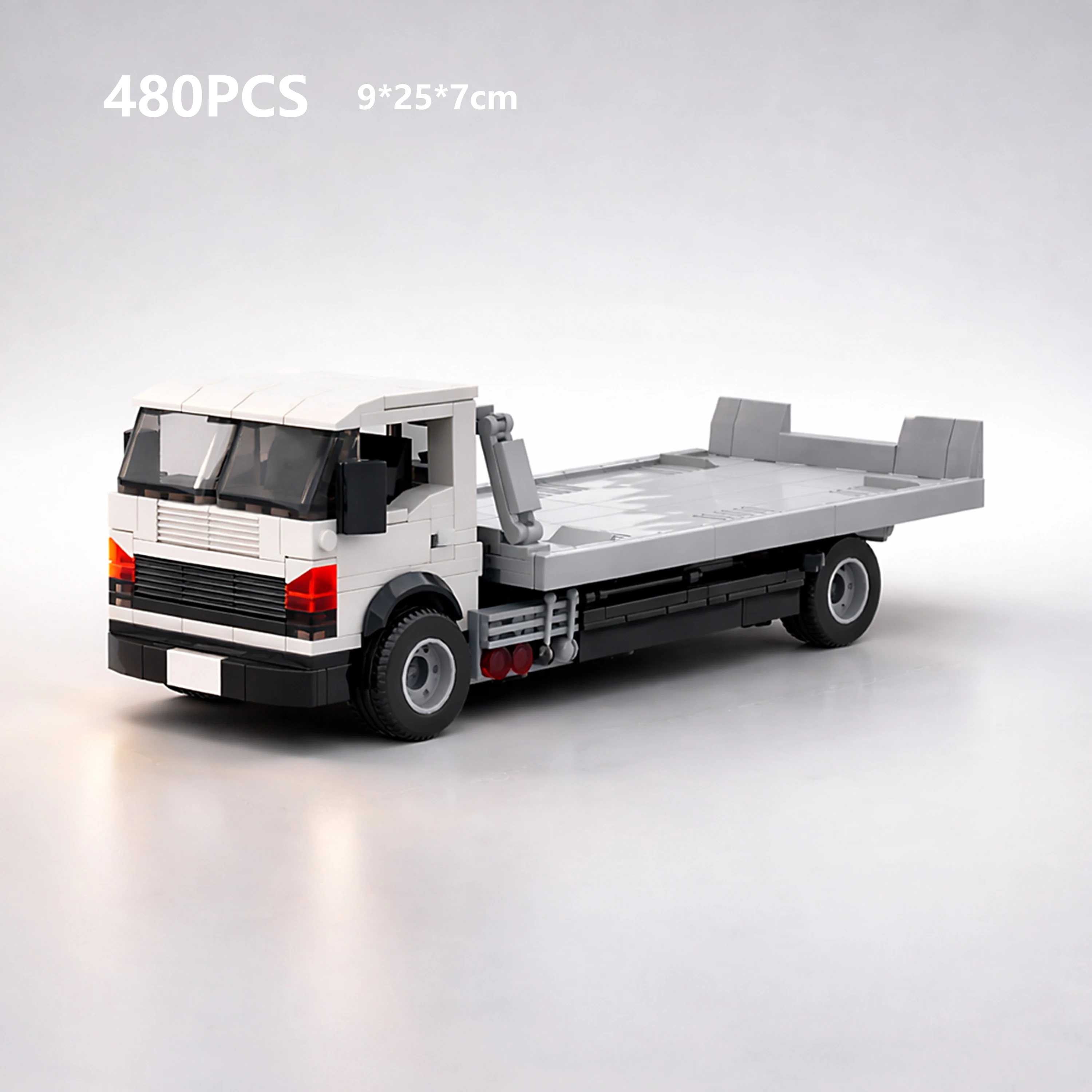 

Конструктор MOC: Спасательный эвакуатор, 480 деталей, 8-широкие кубики, модель для сборки, игрушка-транспорт, подарок