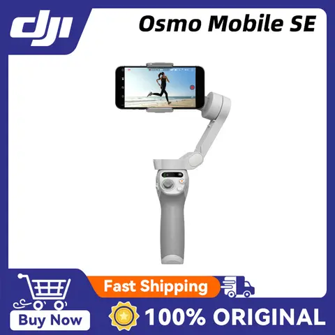 DJI Osmo Mobile SE OM SE การออกแบบแม่เหล็กสั่นไหว 3 แกนแบบพกพาและพับได้ต้นฉบับแบรนด์ใหม่ในสต็อก
