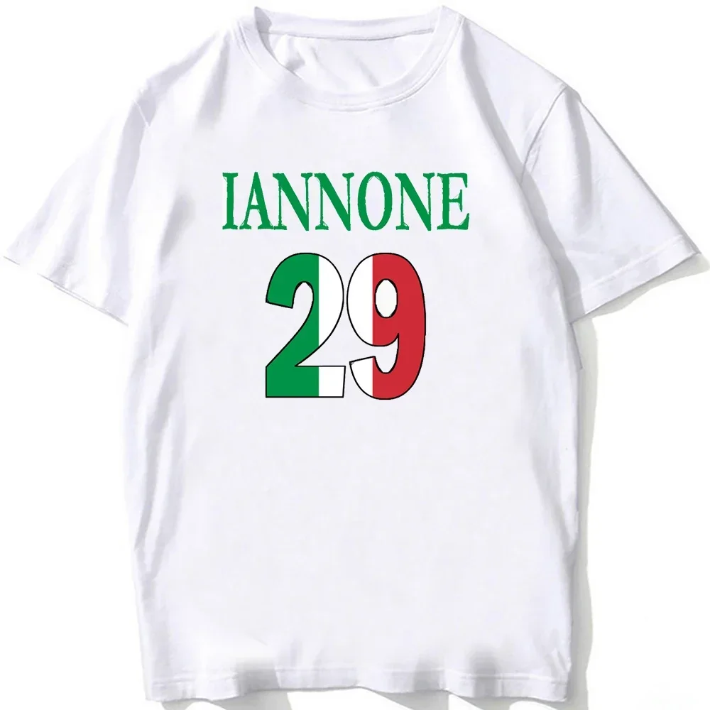 

Andrea Iannone 29 The Maniac GP Riding T-Shirt Summer Men Short Sleeve Hip Hop Boy Casual Tees Motorcycle Sport Rider White Tops