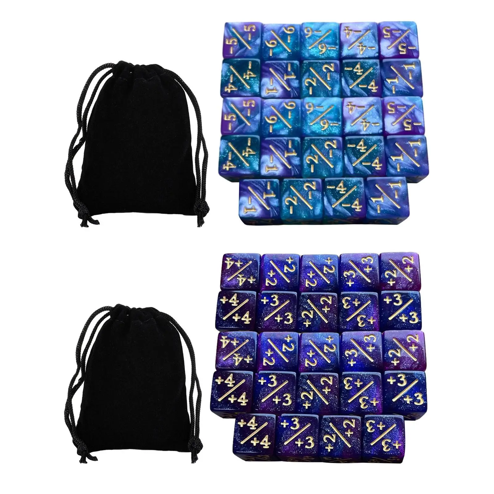 24x النردات عداد النرد الرياضيات التدريس D6 لعبة تعليمية لعب الأدوار تتبع