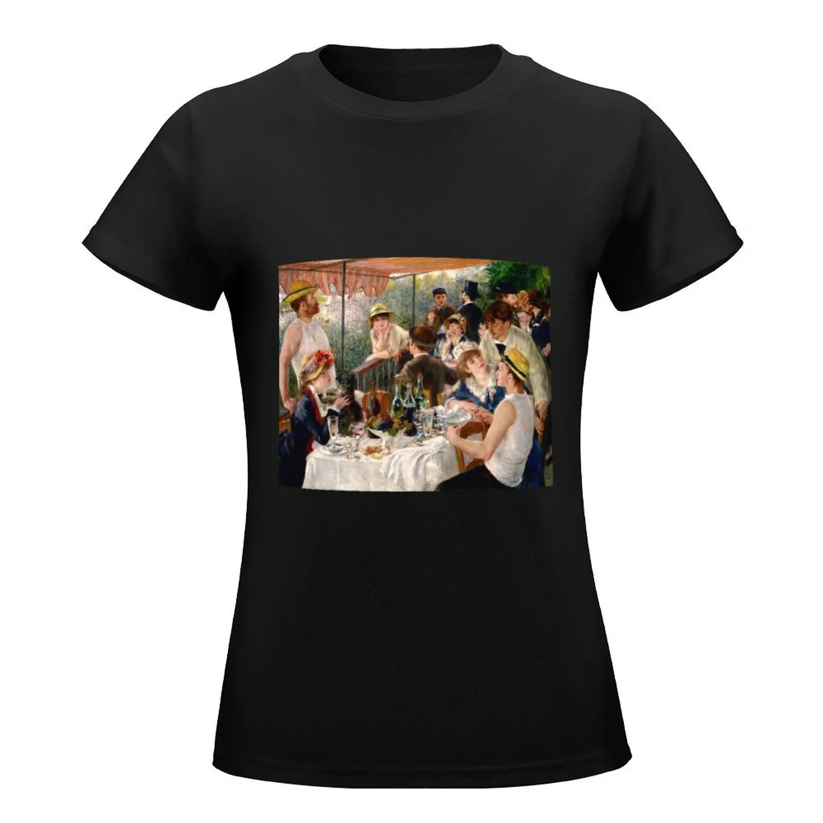 Auguste Renoir - Luncheon of the Boating Party T-Shirt graphics plus size tops Aesthetic clothing t-shirts for Women pack