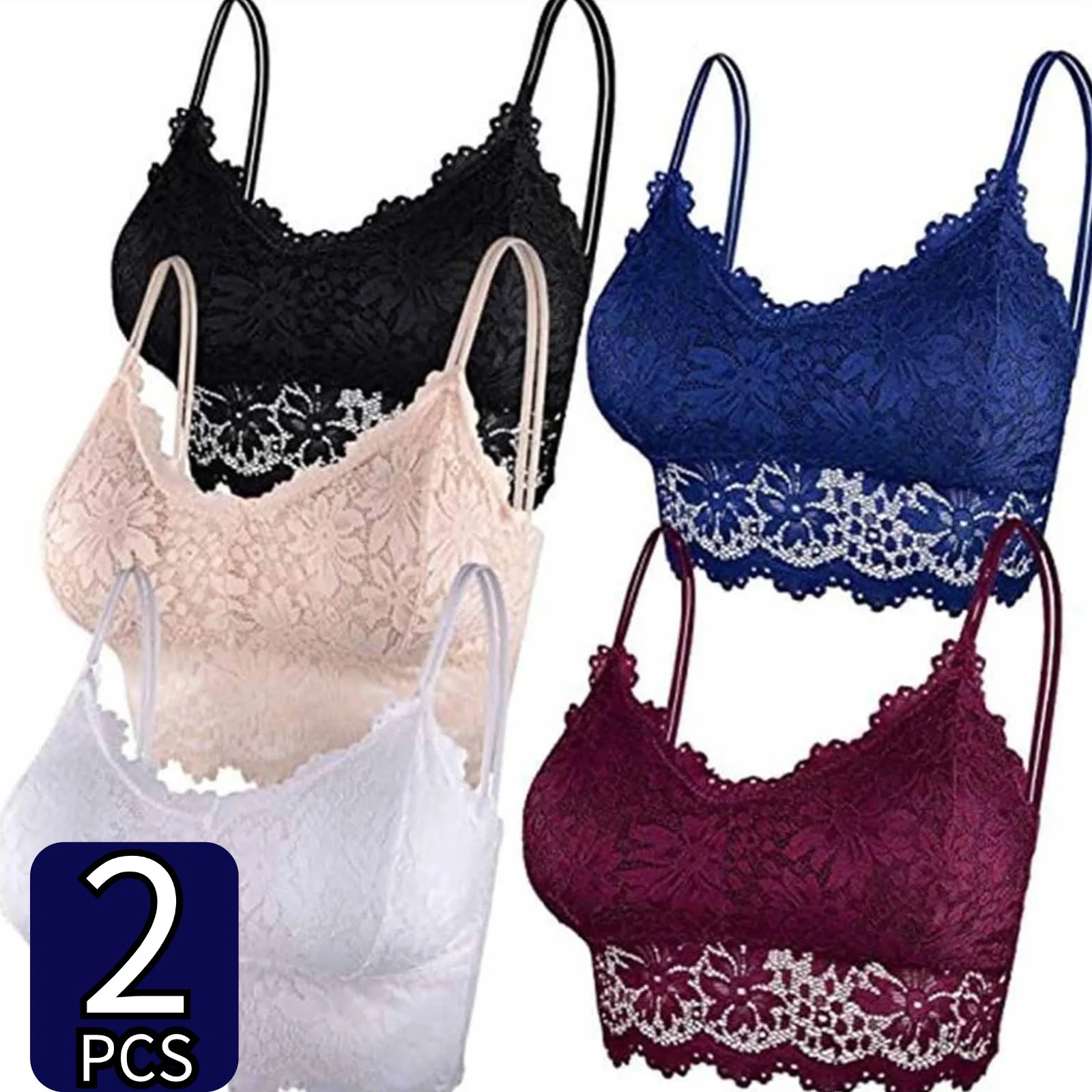 Sexy Lace Bra Women Push Up Comfortable Bralette Underwear Embroidery V Neck Lingerie Wireless Brassiere Crop Top Ladies