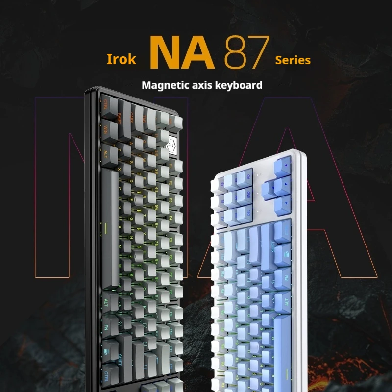 

Irok Na87 Pro Magnetic Switch Keyboards Rt0.04mm 8000hz Gaming Mechanical Keyboard Wired Rgb Hot-Swap Valorant Gamer Customized