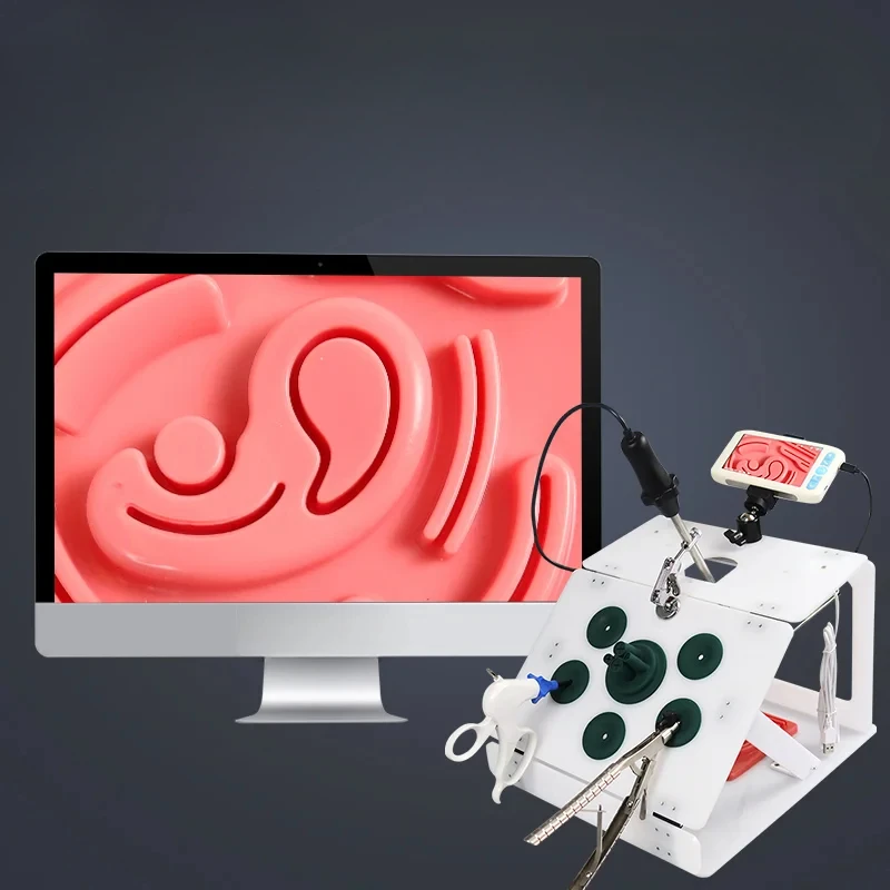 

Laparoscopy simulation training box practice instrument surgery simulation gynecological laparoscopy