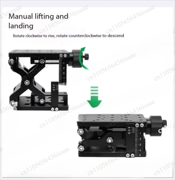 HTZ120 HTZ210 Manual Z-Axis Scissor-type Lifting Platform, 120x80mm & 210x150mm Linear Displacement Stage