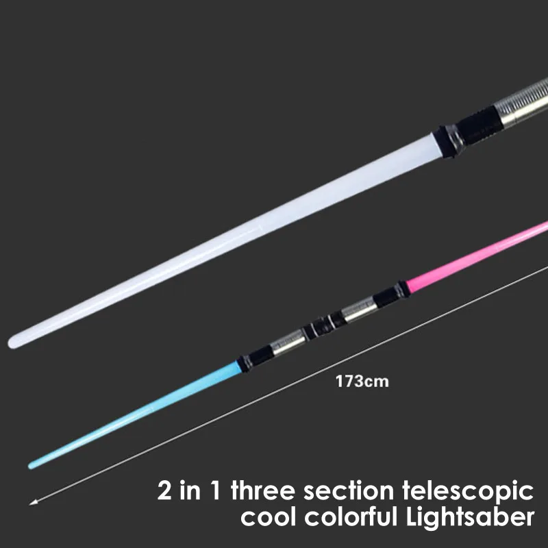 Lightsaberfor Kids RGB 7 Colors Change Laser Sword Toy Sound Light Sword Light saber Darth Vaders Sword Cosplay for Child Gift