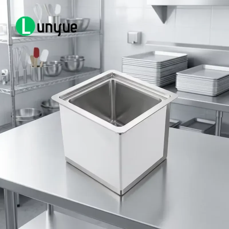 304 Stainless Steel Commercial Freezer Countertop Slide Type Recessed Installation for Hotel Kitchen Use Durable Cooling