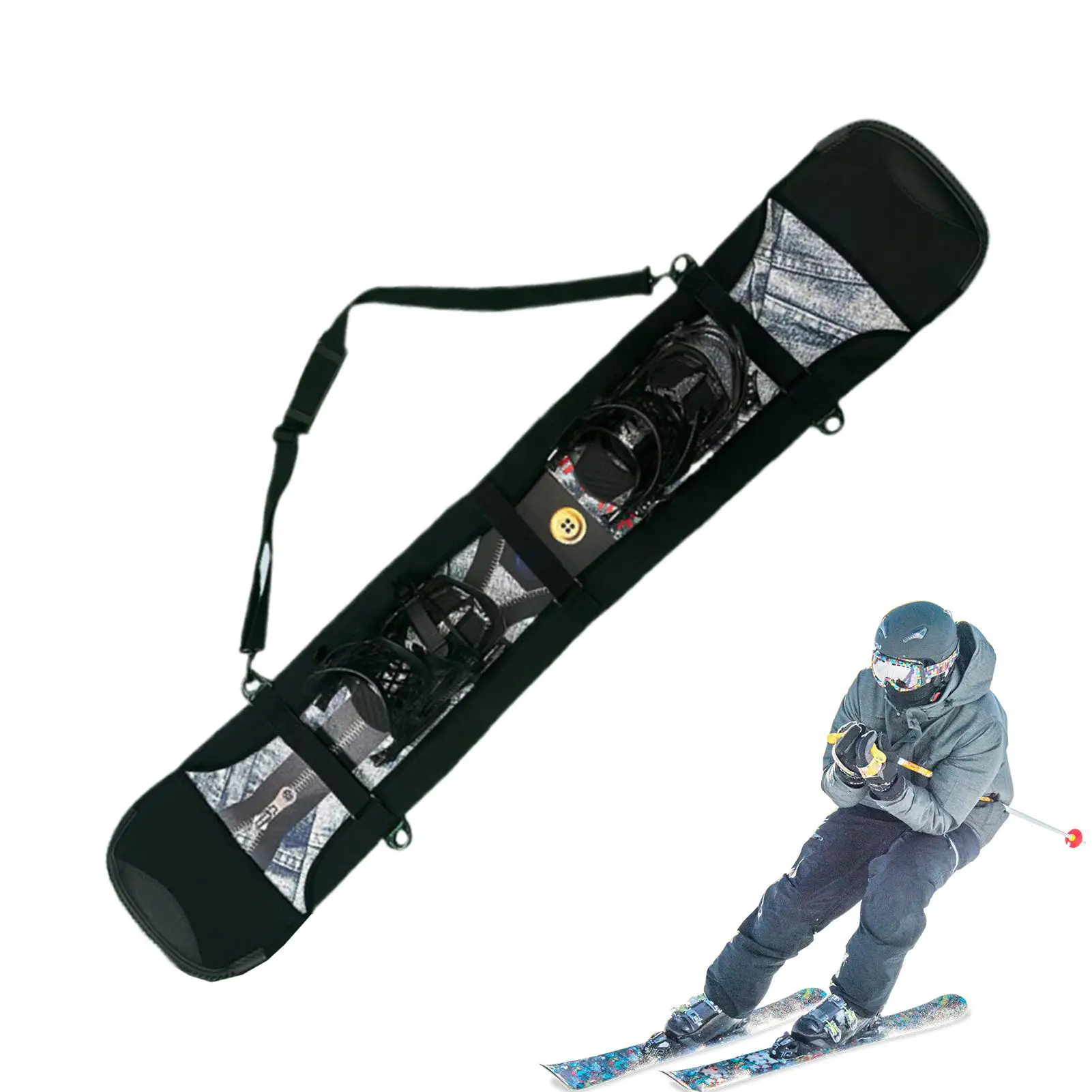 

Чехол для сноуборда, сумка для хранения, защитный чехол для лыж, водонепроницаемая уличная защитная сумка для сноуборда, аксессуары для сноуборда