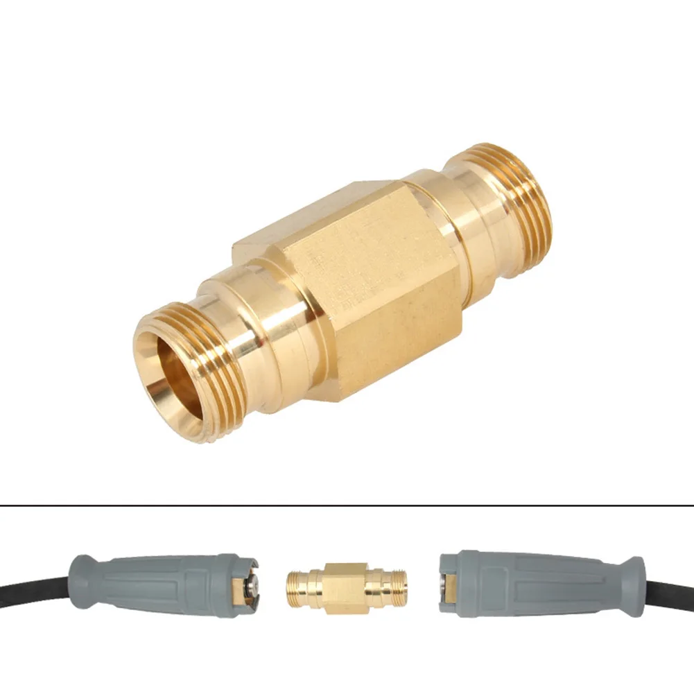 Copper Quick Connect Fitting for Karcher High Pressure Washers Maintains Full Pressure Without Leakage or Loss