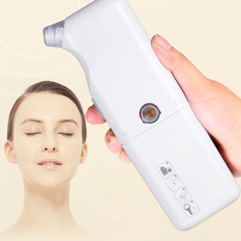 Neues Design, 25 ml, wiederaufladbar, 3 Köpfe, Akneentfernung, Tiefenreinigung, Mitesser-Entferner für den Heimgebrauch