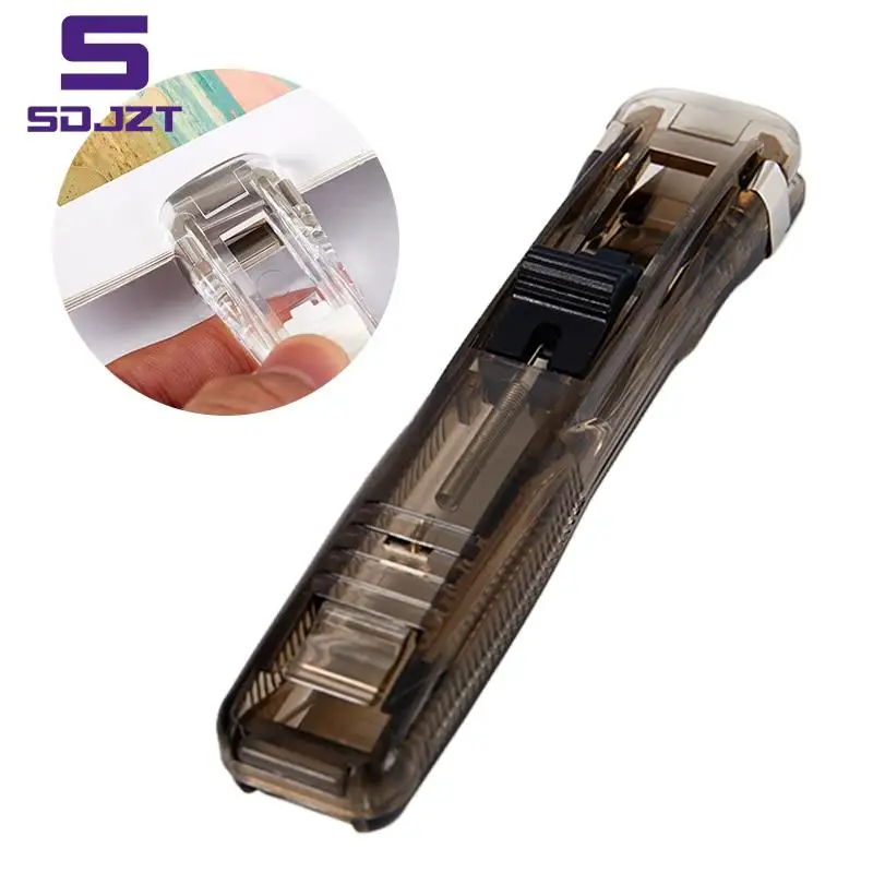 손 종이 클리퍼 금속 스테이플러 종이 클립 문서 바인딩 문구 사무용품, Papeterie de reliure de documents