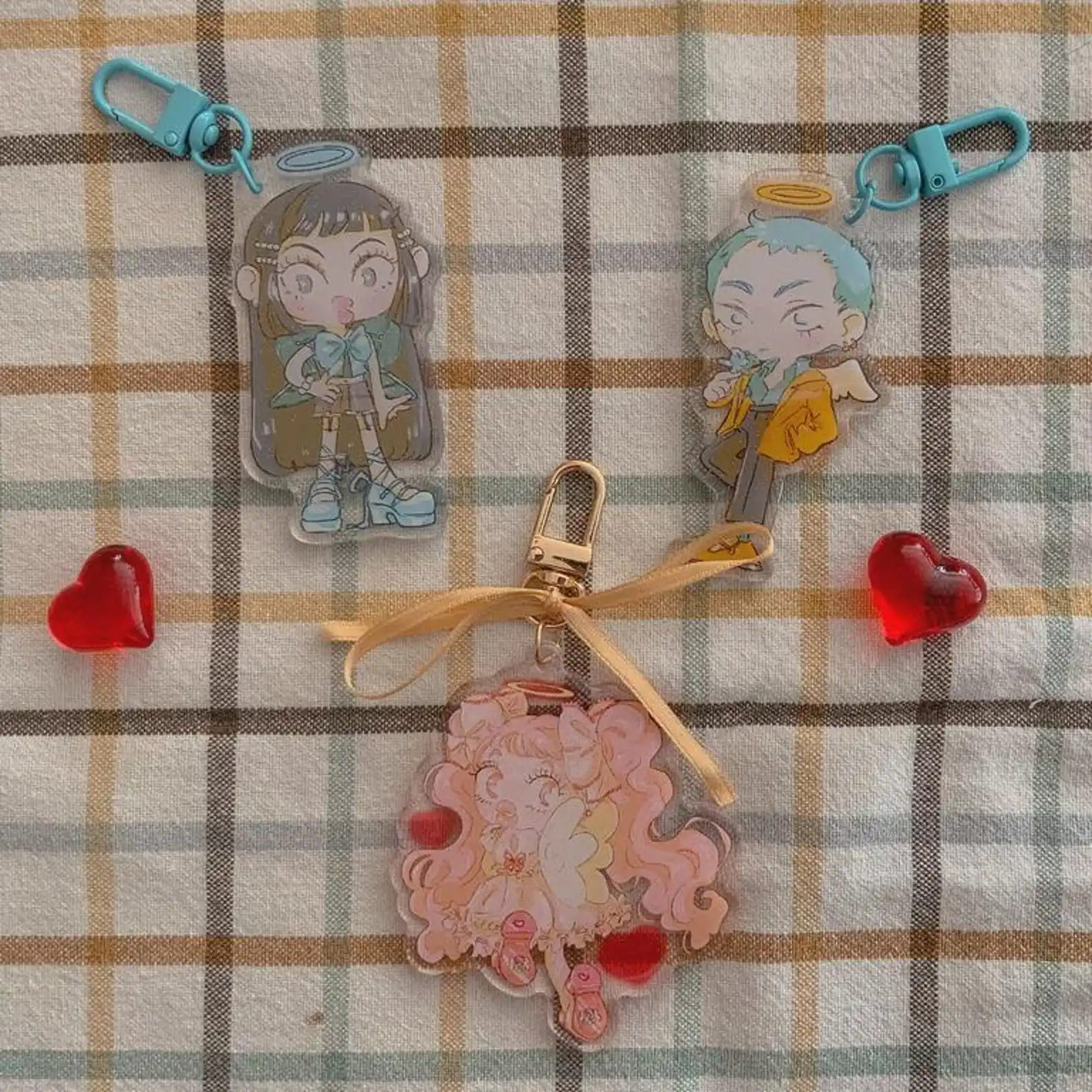 Брелоки PARAKISS, Paradise Kiss, Мивако Сакурада, Джордж, Юкари Хаясака, Ай Язава, Happy Berry, акриловые подвески