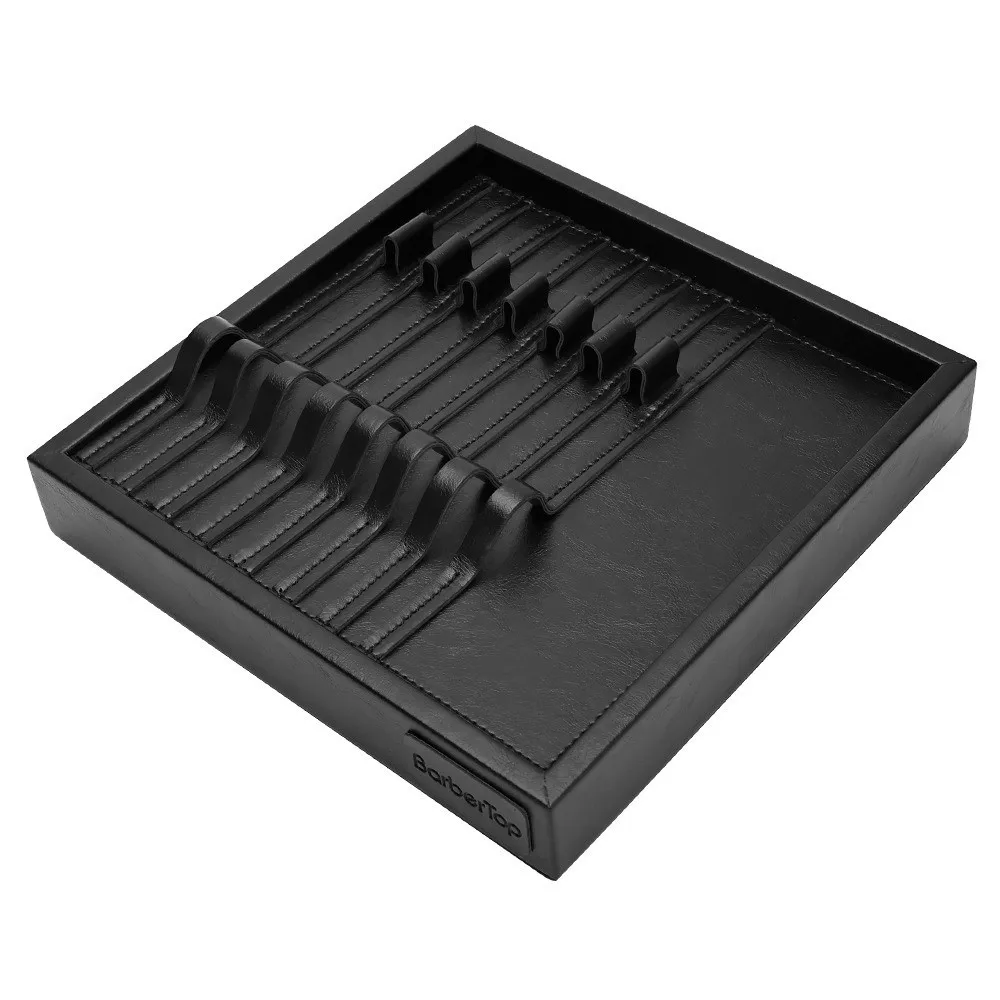 

Professional Barber Hair Clipper Tray Holder Organizer Beauty Stylist Tool Box Hairdressing Black Barber Storage Rack Barbershop