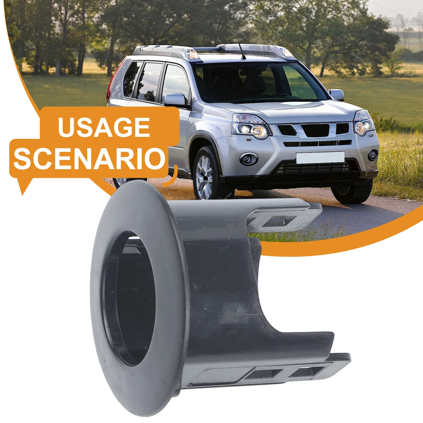 1X Car Parking Sensor Bracket Retainer Holder For Nissan For Qashqai J11 For X-Trail T32 28533-4JA0A 28533 5AA1A Rep Balck