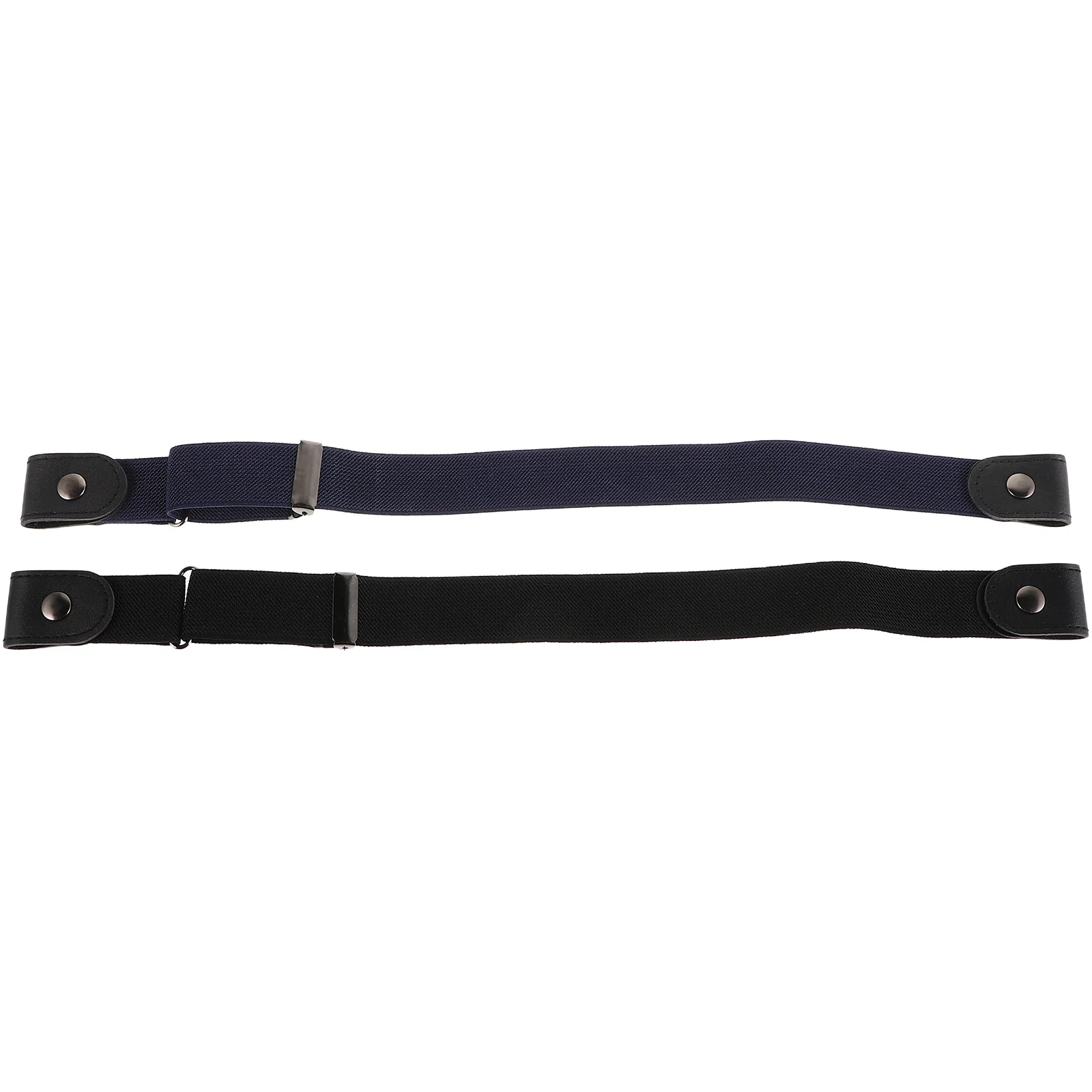 

2Pcs Invisible Adjustable Elastic Belt for Men Women No Buckle Comfortable Waist Belt for Jeans Pants Woman Waist
