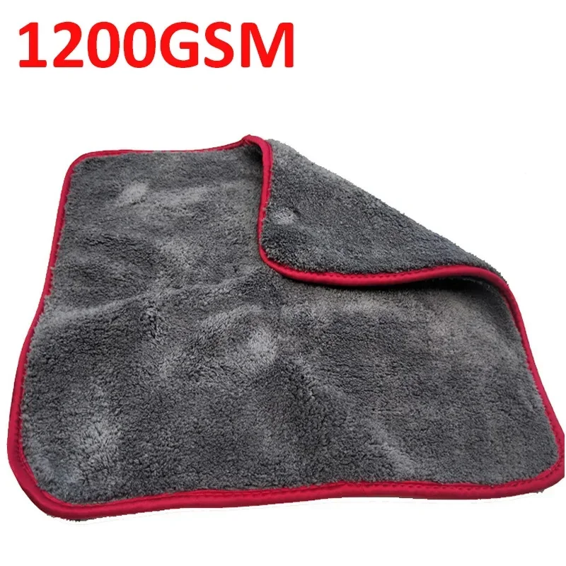 1200GSM Car Wash Detailing Microfiber Cleaning Towel Car Cleaning Drying Cloth Super Thick Car Washing Home Care Cloths Tool