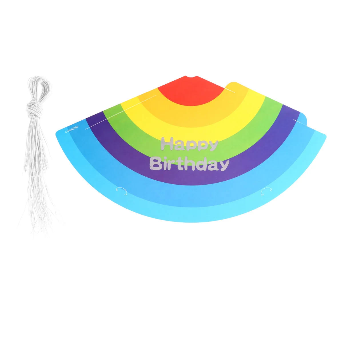 

50pcs Rainbow Triangle Hat Kids Birthday Party Decorative Props Birthday Hats For Kids Party Supplies Wearable Festive Headwear