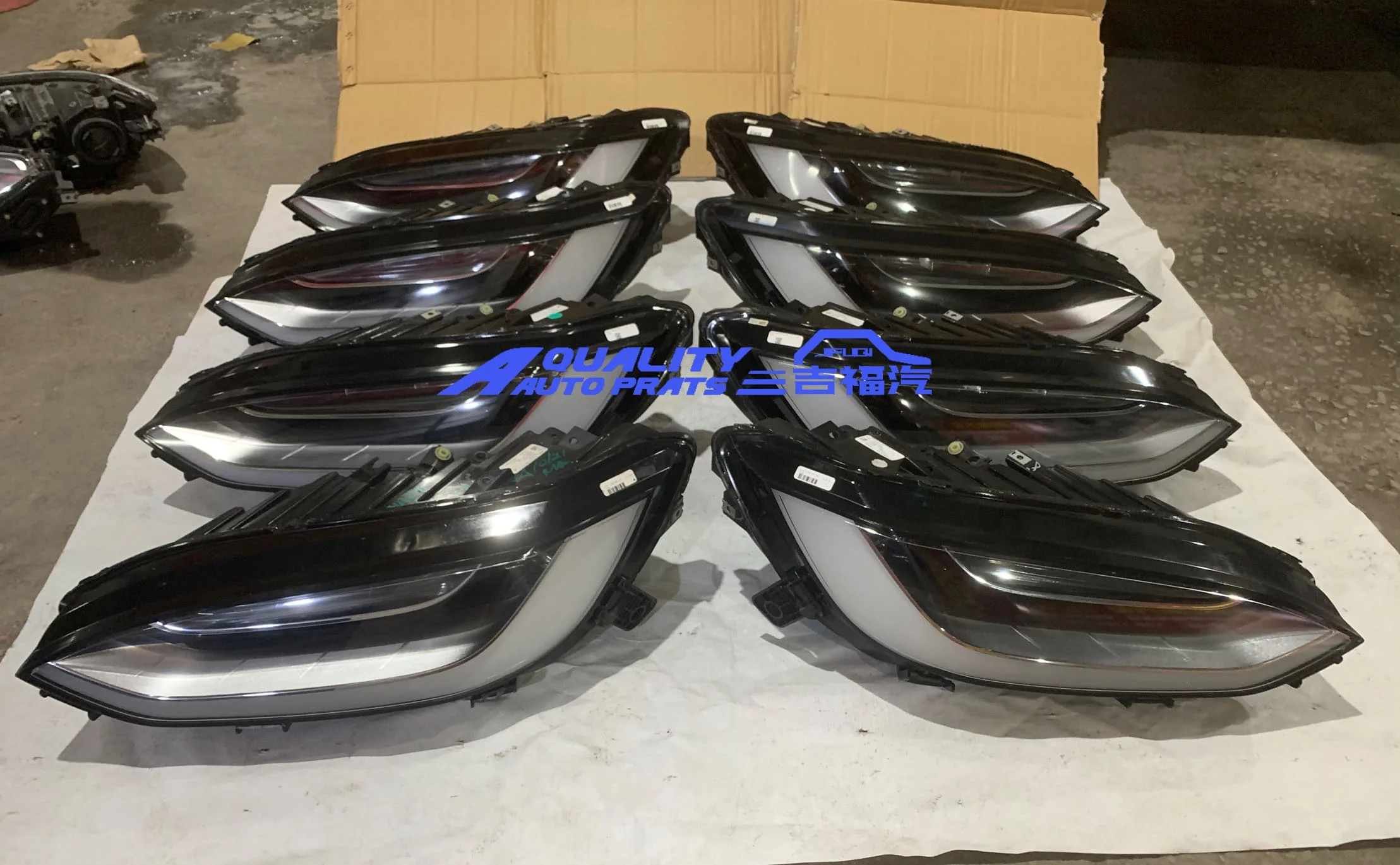 JIFUQI Headlamps Car Auto Lamp Aftermarket Led Headlight Assembly Auto Car EV Parts for Tesla Model 3 Y S X Used Original
