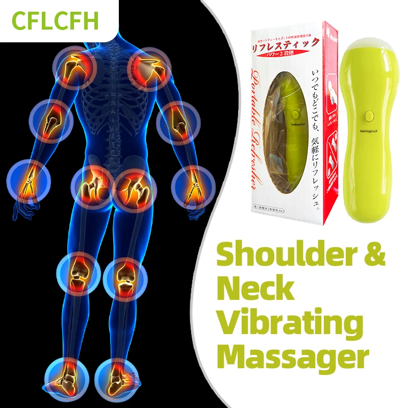 

Handheld Massager Device Battery Mini Small Portable Vibratory Relaxation Massage Body Neck Hand Leg Relax Soothing Home Tool