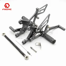 For Kawasaki Ninja ZX6R ZX636 ZX-6R 636 2005 2006 2007 2008 Aluminum Adjustable Motorcycle Rearset Rear Set Foot Pegs Footrest