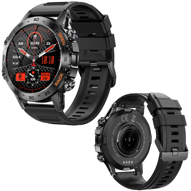 2023 Always Show Time Bluetooth call SmartWatch Men IP67 Waterproof for OPPO A1 Pro LG V50S LG V30 OnePlus Ace Raci  Android IOS