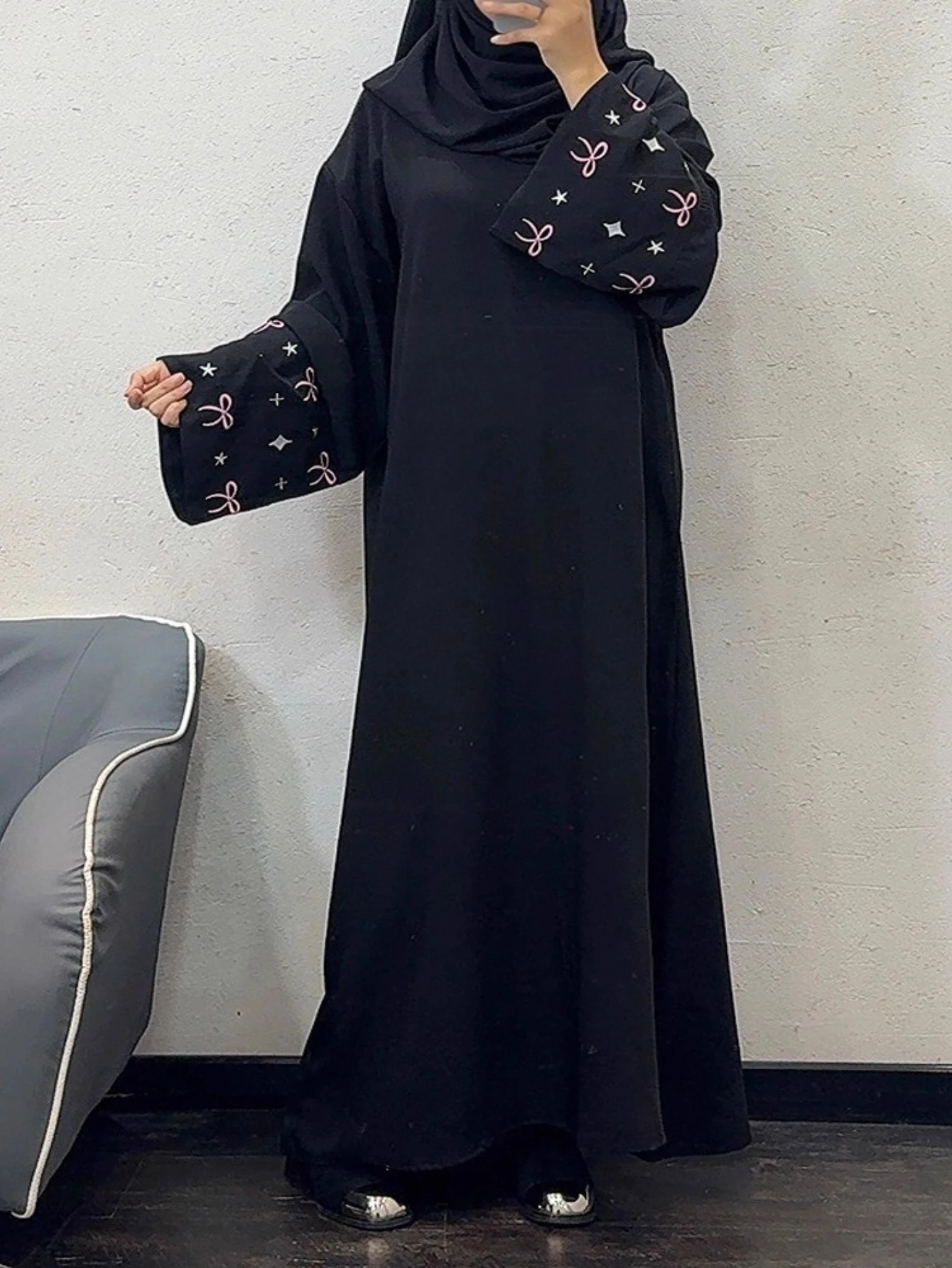 

Ид женское платье мусульманская Абая вечерние Джалабия с вышивкой Рамадан длинные платья Vestidos Largos кафтан арабский длинный халат марокко кафтан