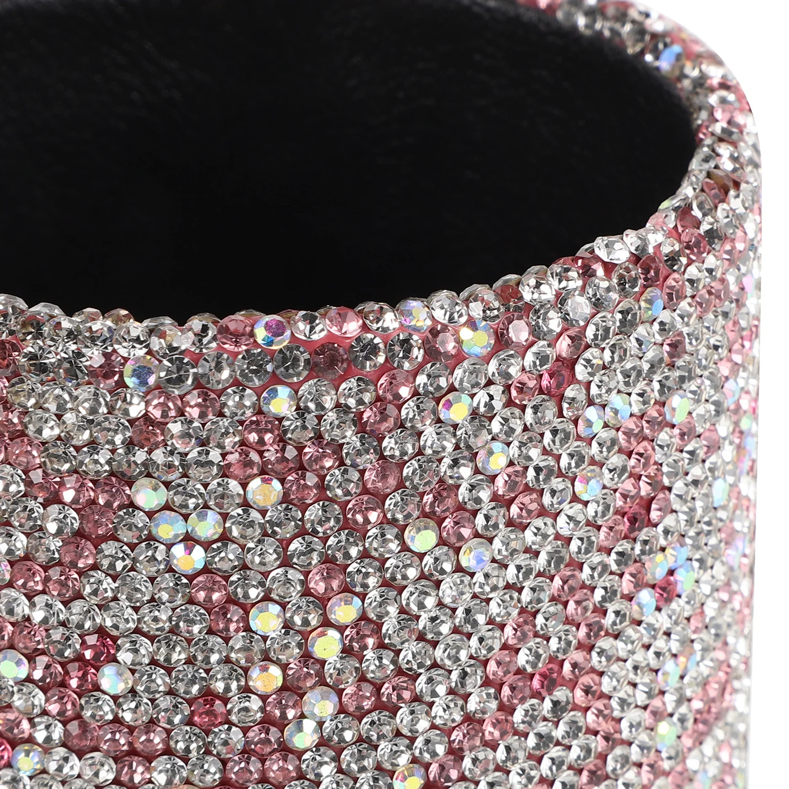 Organizador de Brochas de Maquillaje para Tocador, Caja de Almacenamiento con Brillantina de Gran Capacidad, Organizador de Escritorio, Contenedor de Brochas Brillante