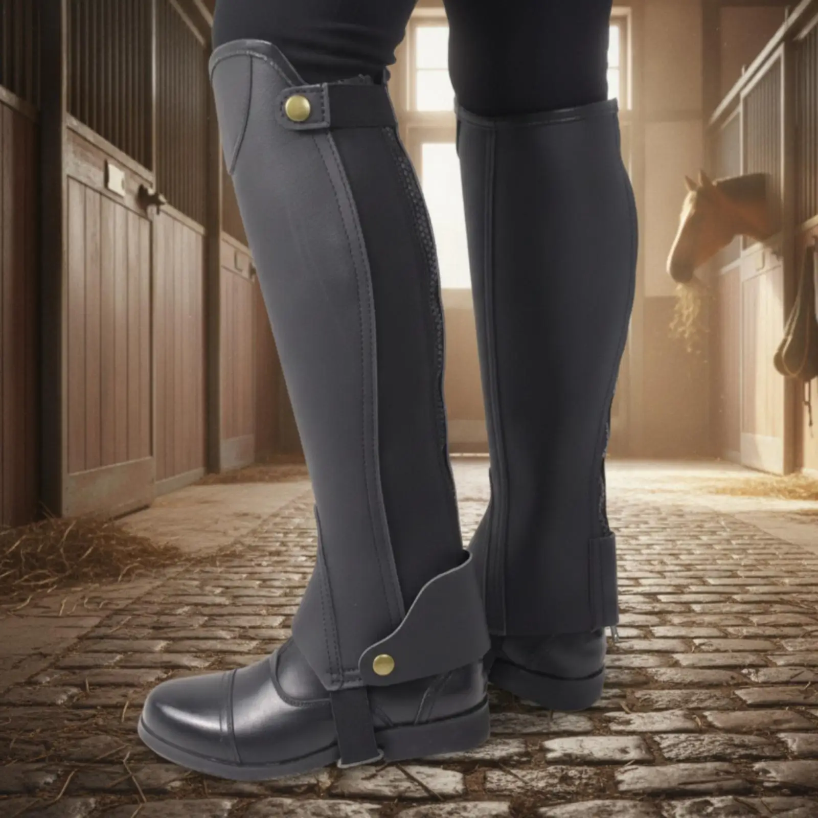 garde-jambes-de-moto-en-microfibre-sur-mesure-avec-sangle-de-pied-pour-les-motocyclistes