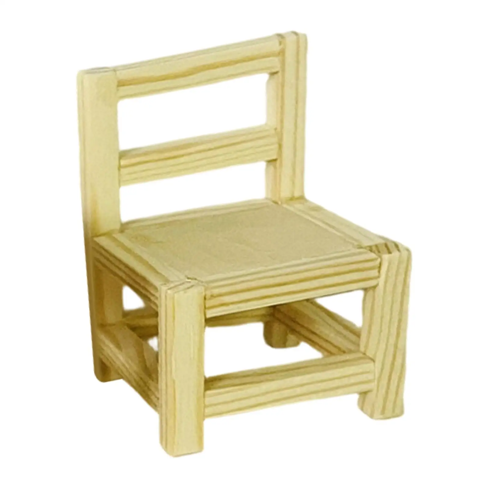 Meubles de maison de poupée miniatures, accessoires décoratifs réalistes, Collection de meubles en bois pour décoration de maison de poupée à l'échelle 1:12