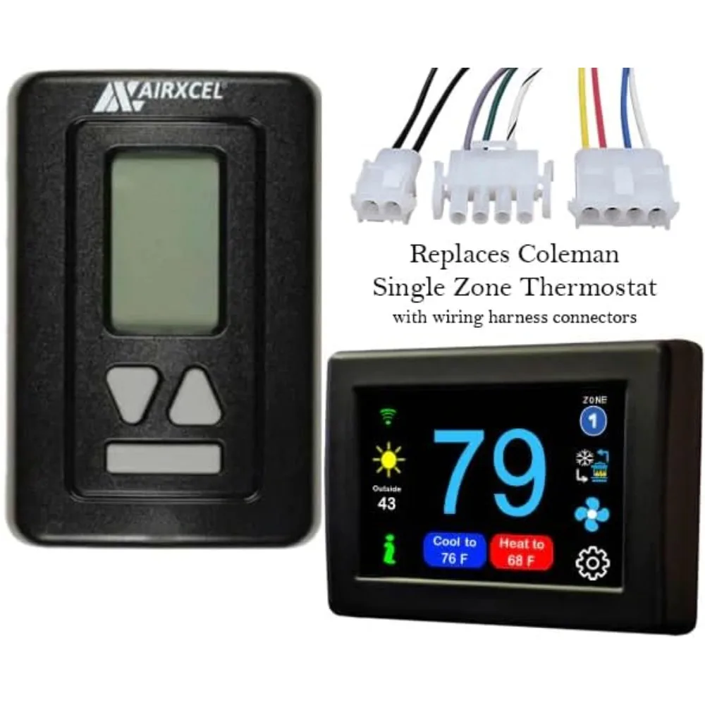 Termostato de tela sensível ao toque EasyTouch RV com WiFi e Bluetooth - Termostato RV para ar condicionado e aquecimento - programável