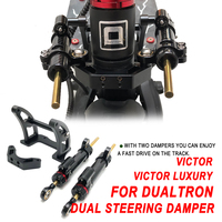 2PCS Dual Directional Steering Damper Kit Damper Assembly Anti-vibration For Dualtron Victor Luxury Thunder II Scooter