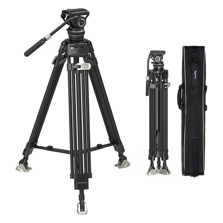 Small Rig AD-100 FreeBlazer Heavy-Duty Carbon Fiber Tripod Video Tripod with One-Step Locking System 3989