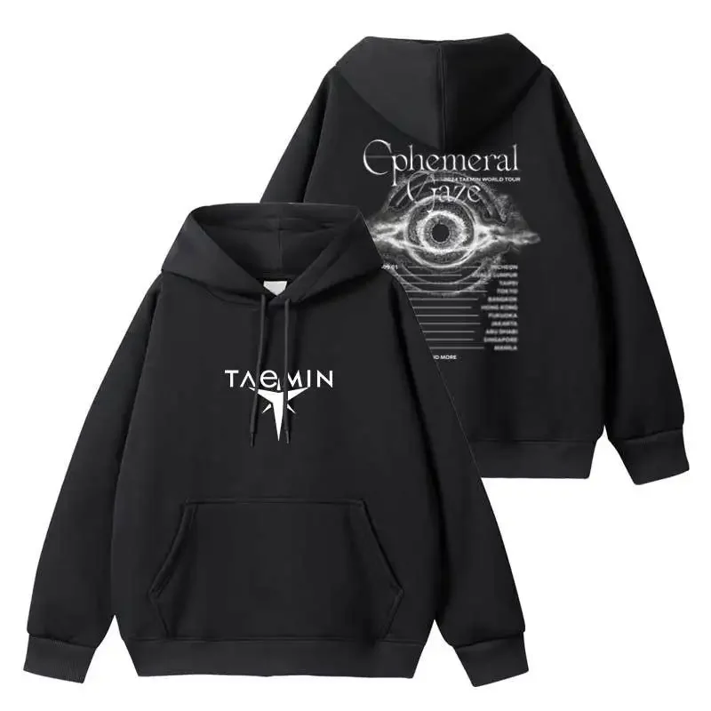 SHINee Taemin 2024 Ephemeral Gaze Concert Hoodies Fashion Streetwear Trend Hip Hop Hoodie Wmen Men Kpop Autumn Loose Sweatshirts