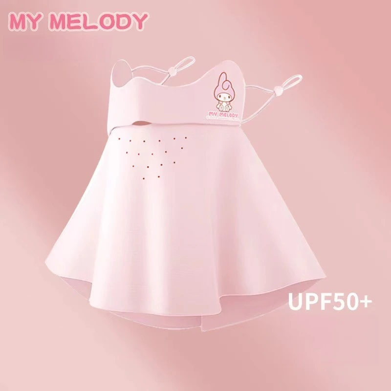 Miniso 正規品 サンリオ マスク 子供用マスク 夏用 薄手 通気性 日焼け止め 日焼け止め UVマスク