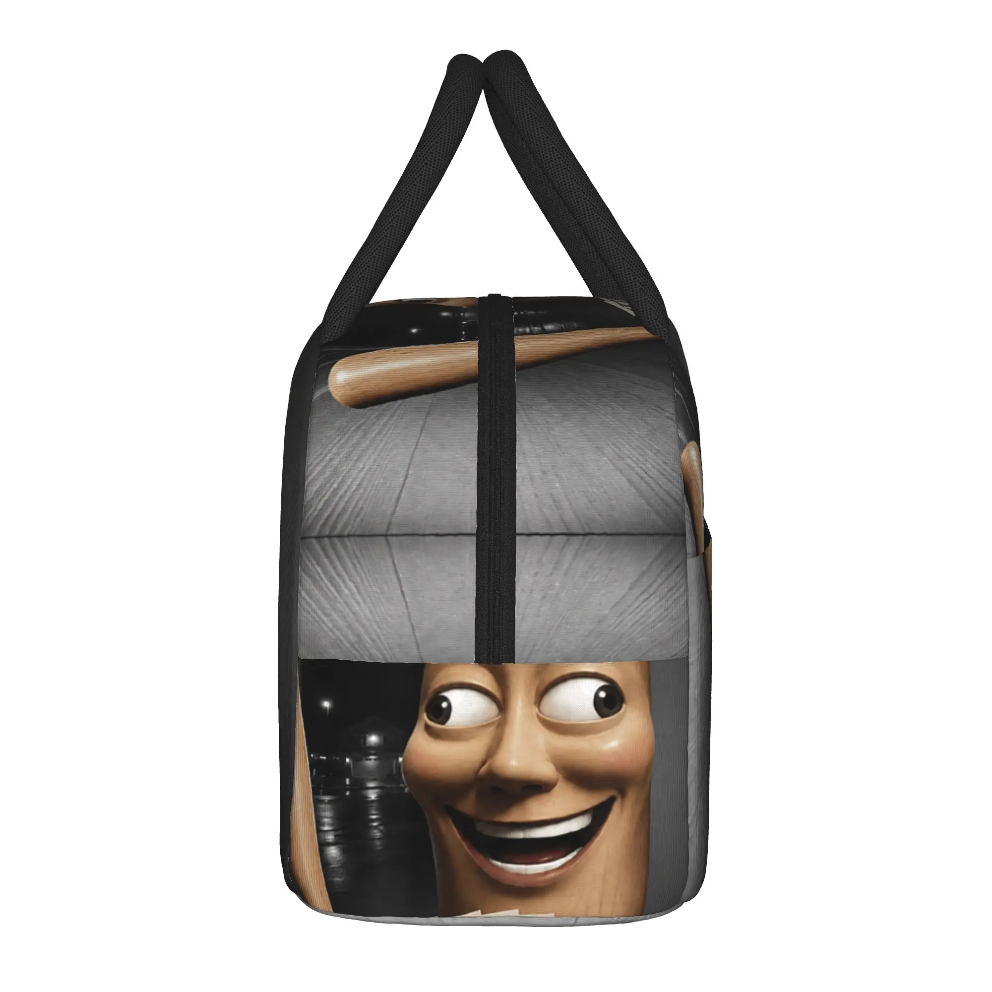 There is Motion At Your Front Door Tung Tung Tung Sahur Lunch Bag Cute Lunch Box Outdoor Picnic Convenient Thermal Tote Handbags